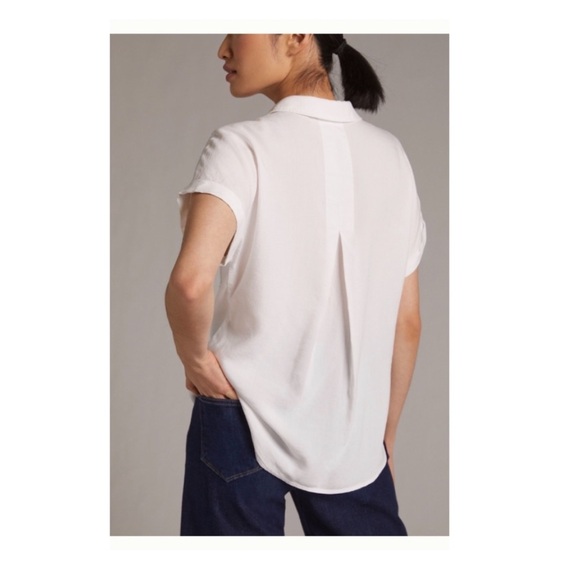 Anthropologie Cloth & Stone Short Sleeve Button Down Shirt. - Picture 3 of 8